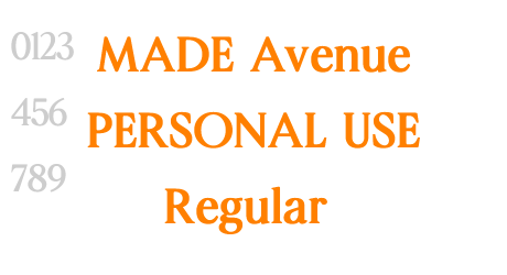 MADE Avenue PERSONAL USE Regular