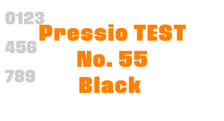 Pressio TEST No. 55 Black