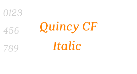 Quincy CF Italic
