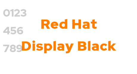 Red Hat Display Black