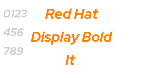 Red Hat Display Bold It