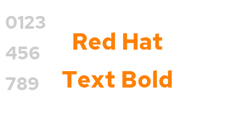 Red Hat Text Bold