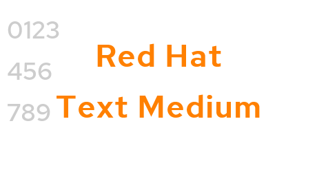 Red Hat Text Medium