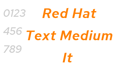 Red Hat Text Medium It