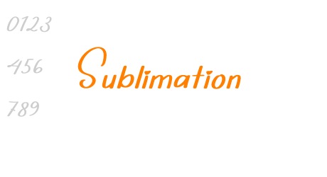 Sublimation