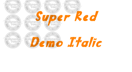 Super Red Demo Italic