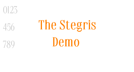 The Stegris Demo