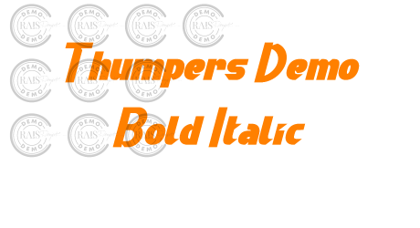 Thumpers Demo Bold Italic