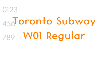 Toronto Subway W01 Regular