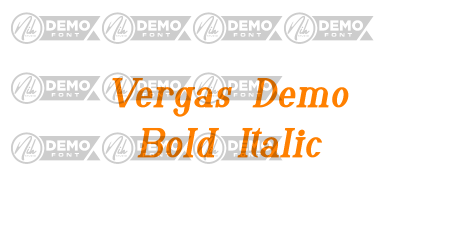 Vergas Demo Bold Italic