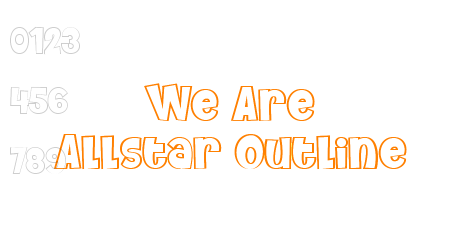 We Are Allstar Outline