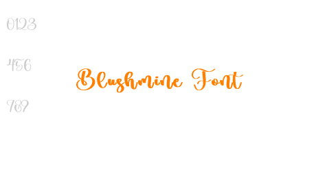 Blushmine Font