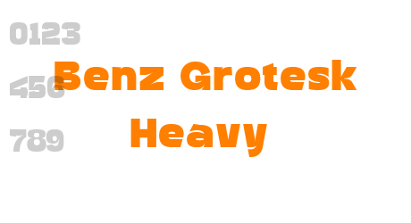 Benz Grotesk Heavy