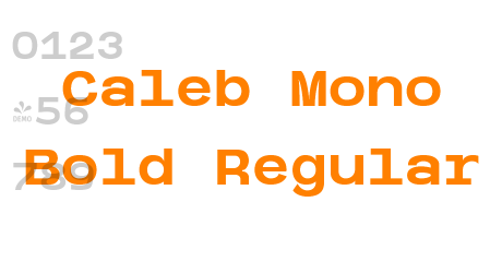 Caleb Mono Bold Regular