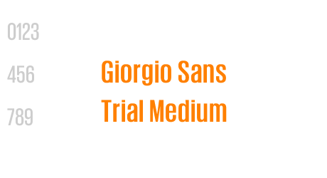Giorgio Sans Trial Medium