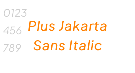 Plus Jakarta Sans Italic