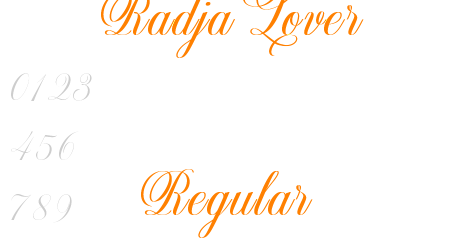 Radja Lover Regular