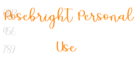 Rosebright Personal Use