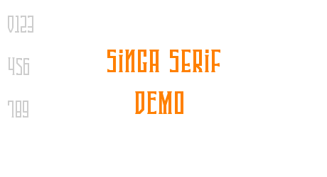 Singa Serif DEMO