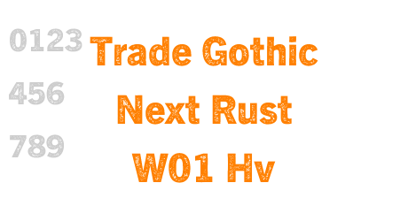 Trade Gothic Next Rust W01 Hv