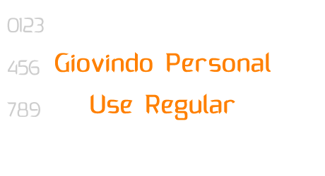 Giovindo Personal Use Regular