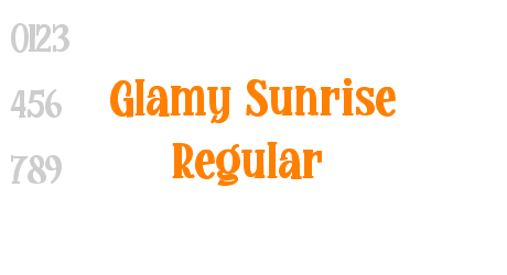 Glamy Sunrise Regular