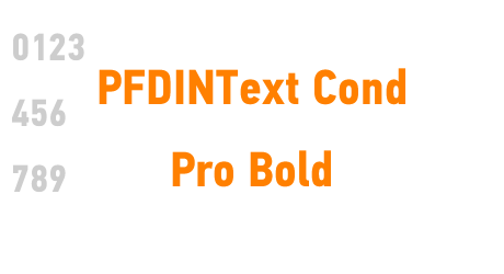 PFDINText Cond Pro Bold