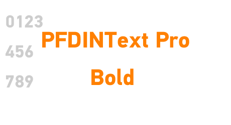 PFDINText Pro Bold