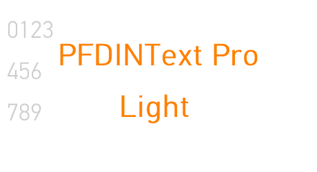 PFDINText Pro Light