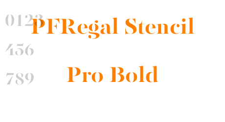 PFRegal Stencil Pro Bold