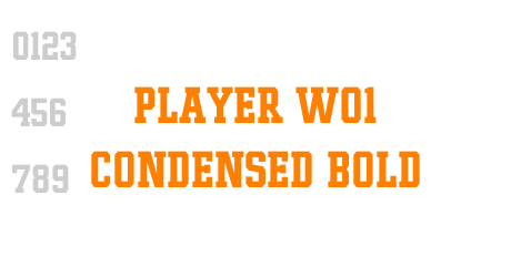 Player W01 Condensed Bold
