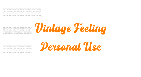 Vintage Feeling Personal Use