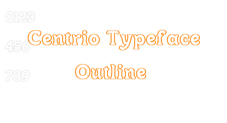 Centrio Typeface Outline