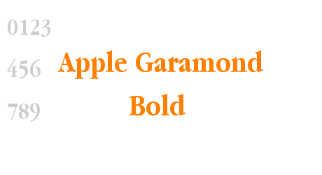 Apple Garamond Bold