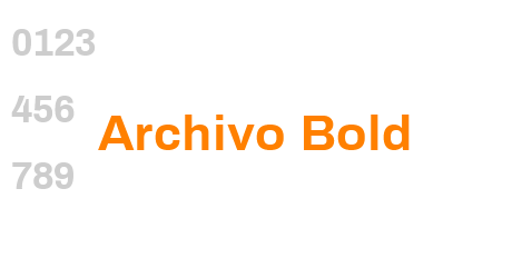 Archivo Bold
