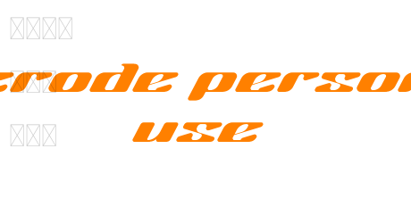 BICRODE PERSONAL USE