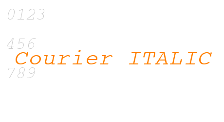 Courier ITALIC