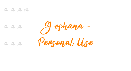 Geshana – Personal Use
