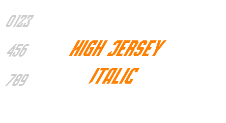 High Jersey Italic