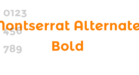 Montserrat Alternates Bold