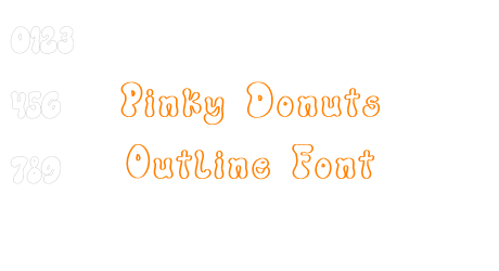 Pinky Donuts Outline Font