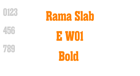 Rama Slab E W01 Bold