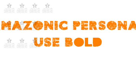 AMAZONIC PERSONAL USE Bold