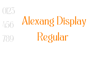 Alexang Display Regular