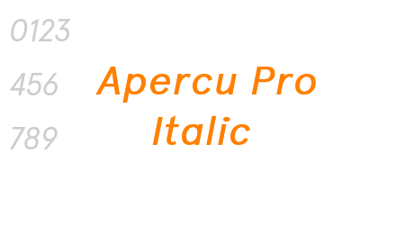 Apercu Pro Italic
