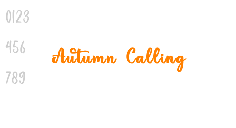 Autumn Calling