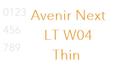 Avenir Next LT W04 Thin
