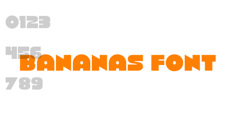 Bananas Font