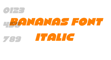 Bananas Font Italic