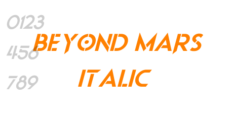 Beyond Mars Italic